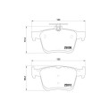 Brembo P85125 Rear Disc Brake Pads