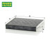MANN-FILTER Activated Carbon Cabin Air Filter For Toyota Alphard/Altis/Camry/Harrier/Hilux/Vellfire/Vios