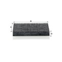 MANN-FILTER CUK2043 Activated Carbon Cabin Air Filter For Mazda 2 / Mazda 6 / Mazda CX-7