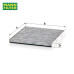 MANN-FILTER Activated Carbon Cabin Air Filter For Kia Forte / Kia Rio / Kia Sportage