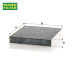 MANN-FILTER Activated Carbon Cabin Air Filter For Lexus GS/IS/RC