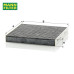 MANN-FILTER Activated Carbon Cabin Air Filter For Honda Accord/Civic/CR-V/Odyssey/Stepwgn/Stream
