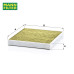 MANN FILTER FreciousPlus Cabin Air Filter For Audi A3/Q2/Q3/S3/TT/TTS/TTRS