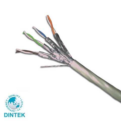 DINTEK Cat 6 FTP Solid Cable Without Braiding 305m