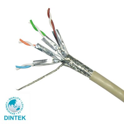 DINTEK Cat 6 S/FTP Solid Cable With Braiding 305m