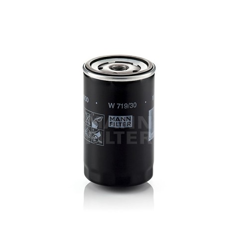 MANN-FILTER W719/30 Premium Oil Filter For VW Beetle/ VW Golf / VW Jetta / VW Passat / VW Polo / VW Vento / Audi A4 / Audi A6