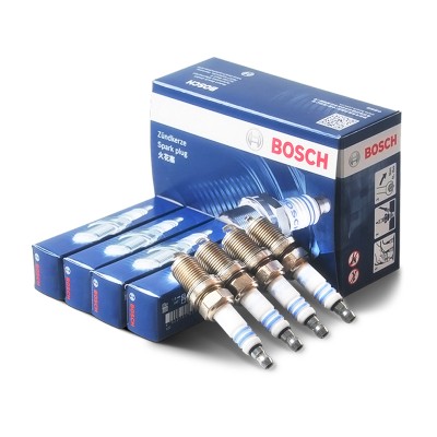 Bosch FR5KPP332S (4 PCS) Double Platinum Spark Plugs For VW / Audi / Porsche